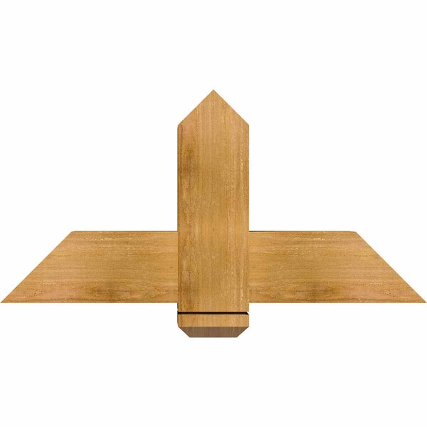 Ekena Millwork Eugene Rough Sawn Timber Gable Bracket, Western Red Cedar, 36"W x 18"H x 6"D x 6"F, 12/12 Pitch GBW036X18X0606EUG00RWR - main